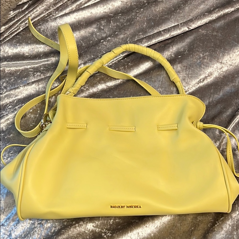 Badgley Mischka yellow purse